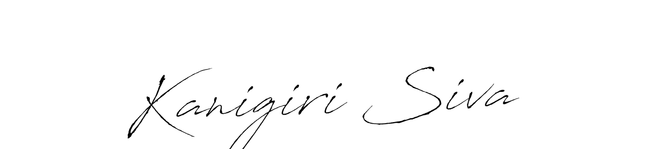 You should practise on your own different ways (Antro_Vectra) to write your name (Kanigiri Siva) in signature. don't let someone else do it for you. Kanigiri Siva signature style 6 images and pictures png