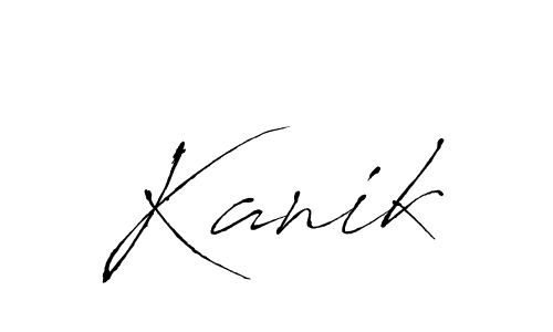 It looks lik you need a new signature style for name Kanik. Design unique handwritten (Antro_Vectra) signature with our free signature maker in just a few clicks. Kanik signature style 6 images and pictures png