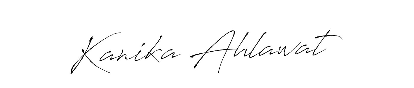 How to make Kanika Ahlawat signature? Antro_Vectra is a professional autograph style. Create handwritten signature for Kanika Ahlawat name. Kanika Ahlawat signature style 6 images and pictures png