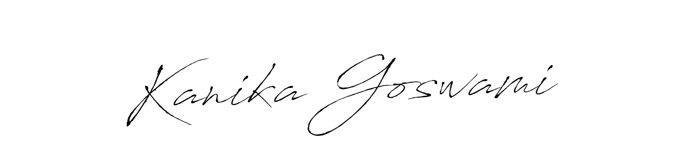 How to make Kanika Goswami signature? Antro_Vectra is a professional autograph style. Create handwritten signature for Kanika Goswami name. Kanika Goswami signature style 6 images and pictures png