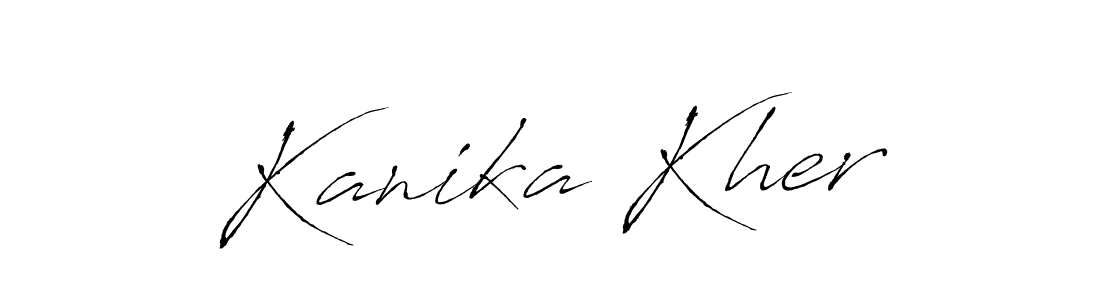 Antro_Vectra is a professional signature style that is perfect for those who want to add a touch of class to their signature. It is also a great choice for those who want to make their signature more unique. Get Kanika Kher name to fancy signature for free. Kanika Kher signature style 6 images and pictures png