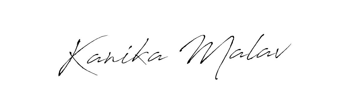 The best way (Antro_Vectra) to make a short signature is to pick only two or three words in your name. The name Kanika Malav include a total of six letters. For converting this name. Kanika Malav signature style 6 images and pictures png