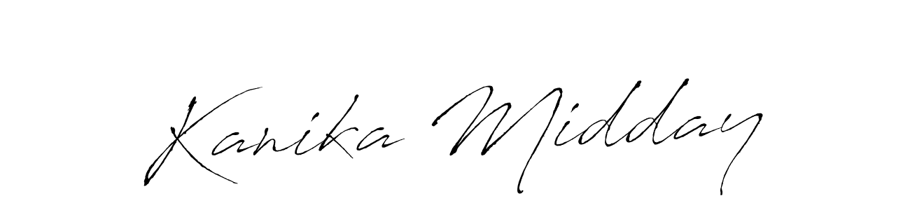 Kanika Midday stylish signature style. Best Handwritten Sign (Antro_Vectra) for my name. Handwritten Signature Collection Ideas for my name Kanika Midday. Kanika Midday signature style 6 images and pictures png