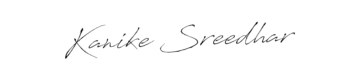 Make a beautiful signature design for name Kanike Sreedhar. With this signature (Antro_Vectra) style, you can create a handwritten signature for free. Kanike Sreedhar signature style 6 images and pictures png