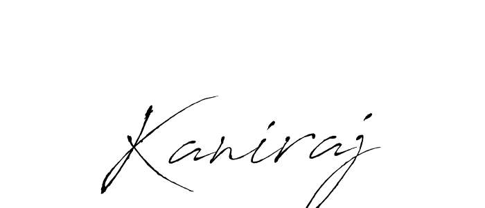 Create a beautiful signature design for name Kaniraj. With this signature (Antro_Vectra) fonts, you can make a handwritten signature for free. Kaniraj signature style 6 images and pictures png