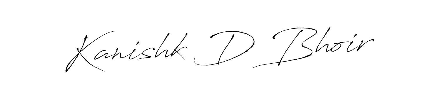 It looks lik you need a new signature style for name Kanishk D Bhoir. Design unique handwritten (Antro_Vectra) signature with our free signature maker in just a few clicks. Kanishk D Bhoir signature style 6 images and pictures png