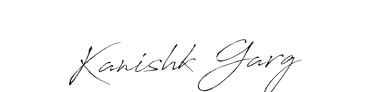 Make a beautiful signature design for name Kanishk Garg. With this signature (Antro_Vectra) style, you can create a handwritten signature for free. Kanishk Garg signature style 6 images and pictures png