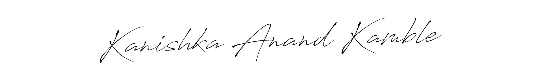 Kanishka Anand Kamble stylish signature style. Best Handwritten Sign (Antro_Vectra) for my name. Handwritten Signature Collection Ideas for my name Kanishka Anand Kamble. Kanishka Anand Kamble signature style 6 images and pictures png