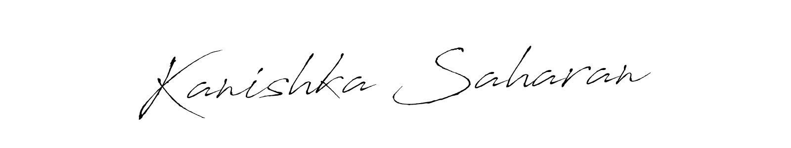 Create a beautiful signature design for name Kanishka Saharan. With this signature (Antro_Vectra) fonts, you can make a handwritten signature for free. Kanishka Saharan signature style 6 images and pictures png