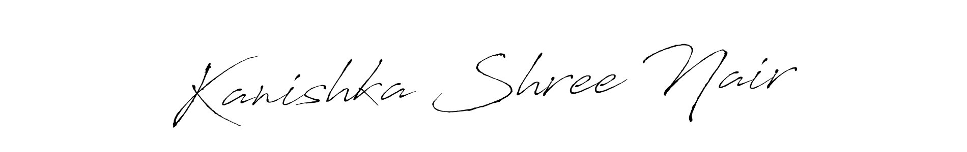 Similarly Antro_Vectra is the best handwritten signature design. Signature creator online .You can use it as an online autograph creator for name Kanishka Shree Nair. Kanishka Shree Nair signature style 6 images and pictures png
