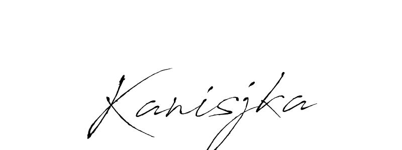 You should practise on your own different ways (Antro_Vectra) to write your name (Kanisjka) in signature. don't let someone else do it for you. Kanisjka signature style 6 images and pictures png