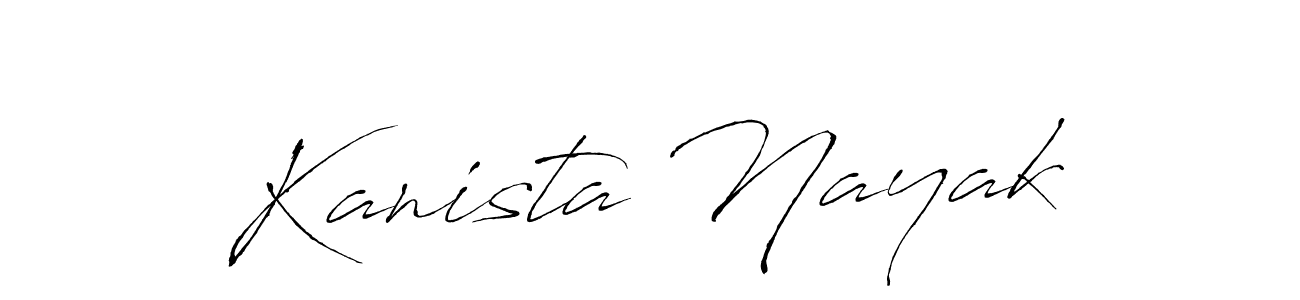 Make a beautiful signature design for name Kanista Nayak. Use this online signature maker to create a handwritten signature for free. Kanista Nayak signature style 6 images and pictures png