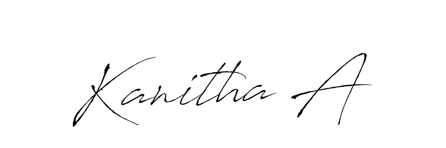How to Draw Kanitha A signature style? Antro_Vectra is a latest design signature styles for name Kanitha A. Kanitha A signature style 6 images and pictures png