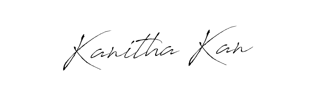 Create a beautiful signature design for name Kanitha Kan. With this signature (Antro_Vectra) fonts, you can make a handwritten signature for free. Kanitha Kan signature style 6 images and pictures png