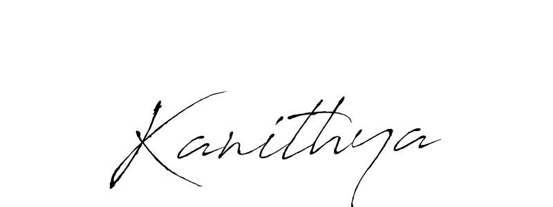 Design your own signature with our free online signature maker. With this signature software, you can create a handwritten (Antro_Vectra) signature for name Kanithya. Kanithya signature style 6 images and pictures png