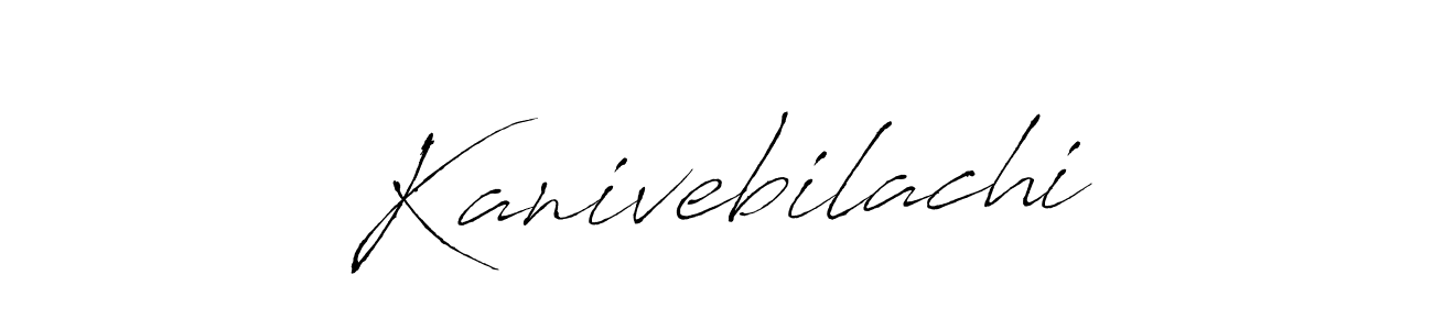 if you are searching for the best signature style for your name Kanivebilachi. so please give up your signature search. here we have designed multiple signature styles  using Antro_Vectra. Kanivebilachi signature style 6 images and pictures png