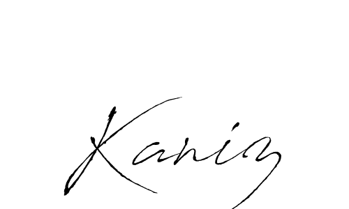 Also we have Kaniz name is the best signature style. Create professional handwritten signature collection using Antro_Vectra autograph style. Kaniz signature style 6 images and pictures png