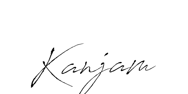 The best way (Antro_Vectra) to make a short signature is to pick only two or three words in your name. The name Kanjam include a total of six letters. For converting this name. Kanjam signature style 6 images and pictures png