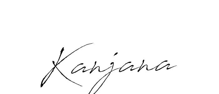 How to make Kanjana name signature. Use Antro_Vectra style for creating short signs online. This is the latest handwritten sign. Kanjana signature style 6 images and pictures png