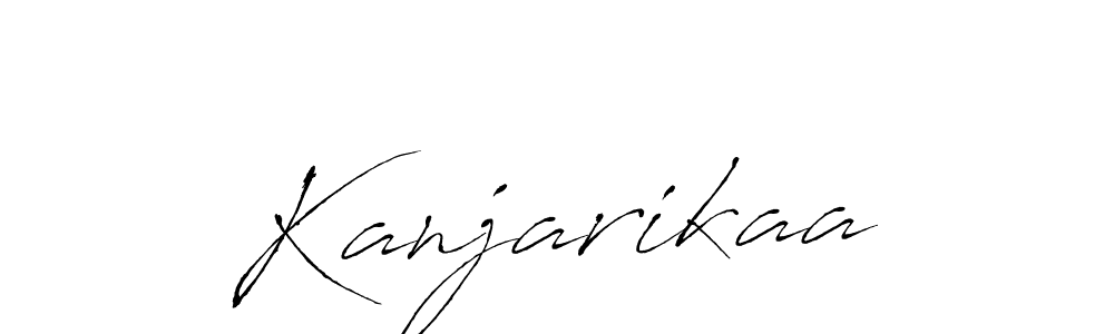 How to make Kanjarikaa name signature. Use Antro_Vectra style for creating short signs online. This is the latest handwritten sign. Kanjarikaa signature style 6 images and pictures png