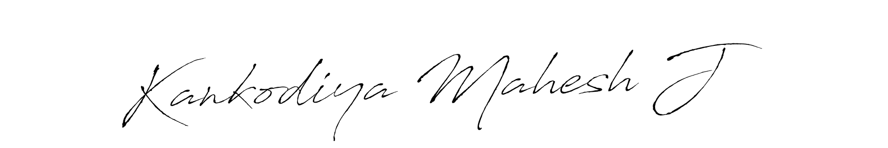 if you are searching for the best signature style for your name Kankodiya Mahesh J. so please give up your signature search. here we have designed multiple signature styles  using Antro_Vectra. Kankodiya Mahesh J signature style 6 images and pictures png