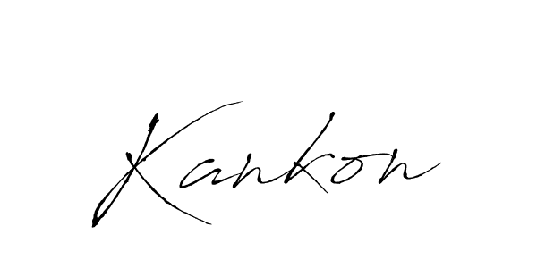 Here are the top 10 professional signature styles for the name Kankon. These are the best autograph styles you can use for your name. Kankon signature style 6 images and pictures png