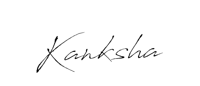 You should practise on your own different ways (Antro_Vectra) to write your name (Kanksha) in signature. don't let someone else do it for you. Kanksha signature style 6 images and pictures png