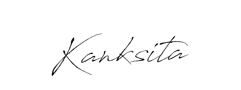 How to Draw Kanksita signature style? Antro_Vectra is a latest design signature styles for name Kanksita. Kanksita signature style 6 images and pictures png