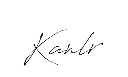 How to make Kanlr signature? Antro_Vectra is a professional autograph style. Create handwritten signature for Kanlr name. Kanlr signature style 6 images and pictures png