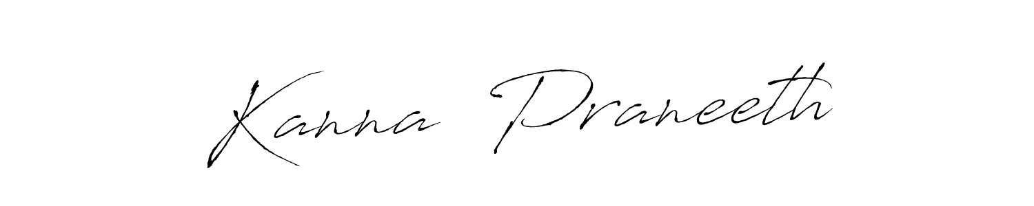 Make a beautiful signature design for name Kanna  Praneeth. Use this online signature maker to create a handwritten signature for free. Kanna  Praneeth signature style 6 images and pictures png
