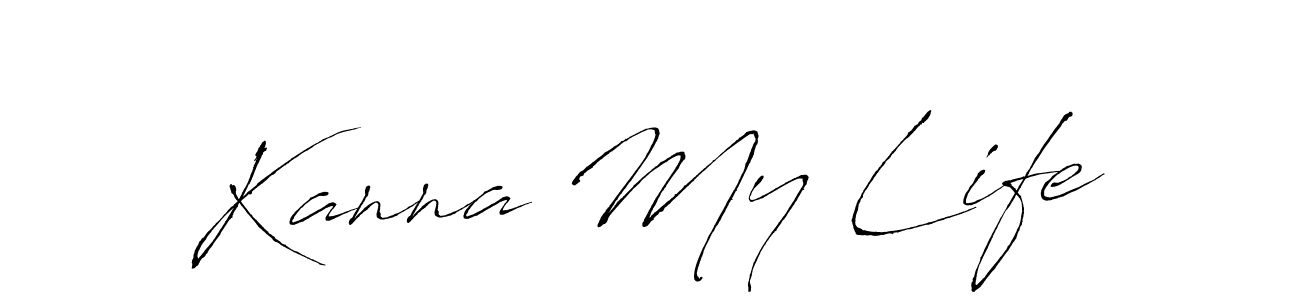 Make a beautiful signature design for name Kanna My Life. With this signature (Antro_Vectra) style, you can create a handwritten signature for free. Kanna My Life signature style 6 images and pictures png