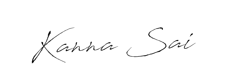 Use a signature maker to create a handwritten signature online. With this signature software, you can design (Antro_Vectra) your own signature for name Kanna Sai. Kanna Sai signature style 6 images and pictures png