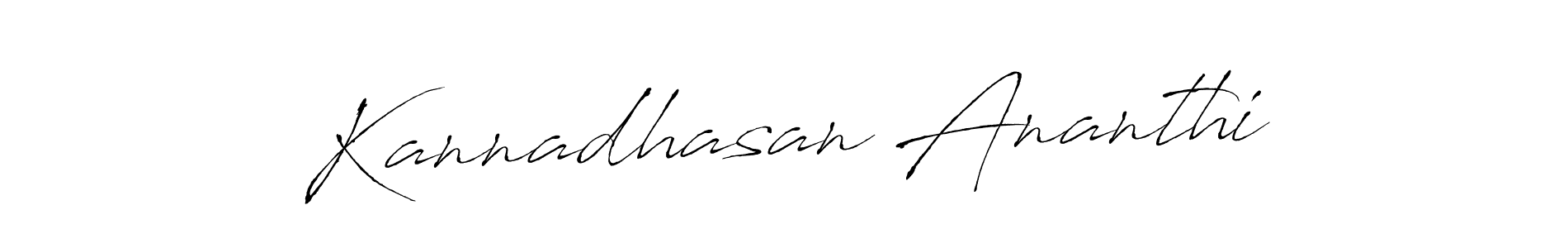 Make a beautiful signature design for name Kannadhasan Ananthi. With this signature (Antro_Vectra) style, you can create a handwritten signature for free. Kannadhasan Ananthi signature style 6 images and pictures png