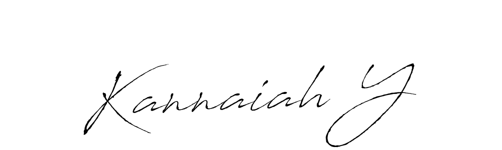 This is the best signature style for the Kannaiah Y name. Also you like these signature font (Antro_Vectra). Mix name signature. Kannaiah Y signature style 6 images and pictures png