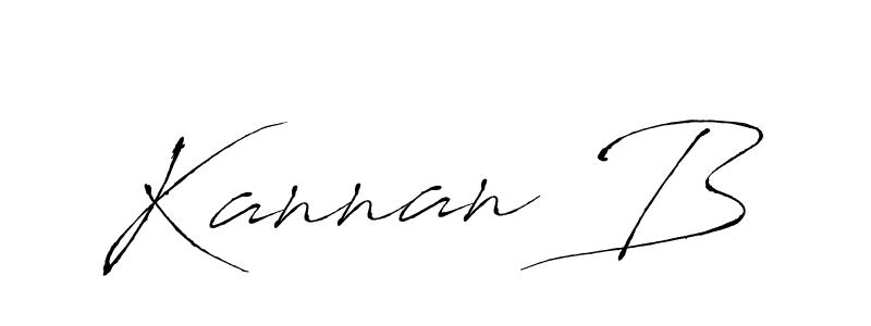 Similarly Antro_Vectra is the best handwritten signature design. Signature creator online .You can use it as an online autograph creator for name Kannan B. Kannan B signature style 6 images and pictures png