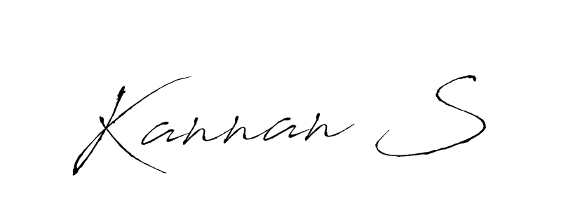 How to make Kannan S name signature. Use Antro_Vectra style for creating short signs online. This is the latest handwritten sign. Kannan S signature style 6 images and pictures png