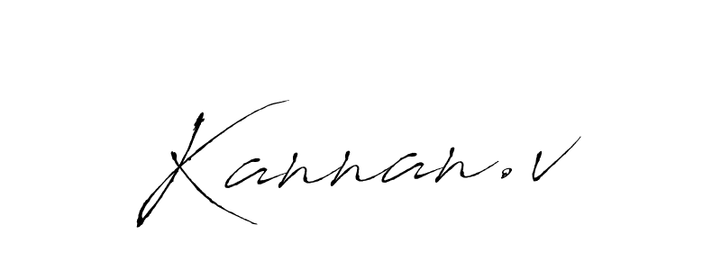 It looks lik you need a new signature style for name Kannan.v. Design unique handwritten (Antro_Vectra) signature with our free signature maker in just a few clicks. Kannan.v signature style 6 images and pictures png