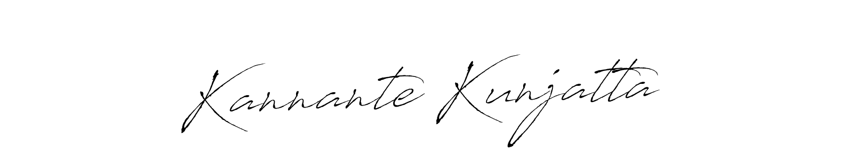 The best way (Antro_Vectra) to make a short signature is to pick only two or three words in your name. The name Kannante Kunjatta include a total of six letters. For converting this name. Kannante Kunjatta signature style 6 images and pictures png