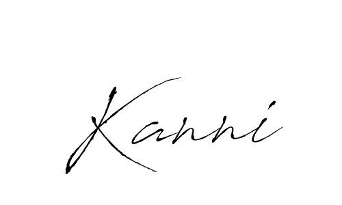 Make a beautiful signature design for name Kanni. With this signature (Antro_Vectra) style, you can create a handwritten signature for free. Kanni signature style 6 images and pictures png