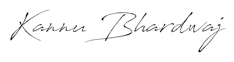 Discover the perfect balance of readability and style for Kannu Bhardwaj with Antro_Vectra font. Create your dream signature today. Kannu Bhardwaj signature style 6 images and pictures png