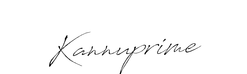 Also we have Kannuprime name is the best signature style. Create professional handwritten signature collection using Antro_Vectra autograph style. Kannuprime signature style 6 images and pictures png