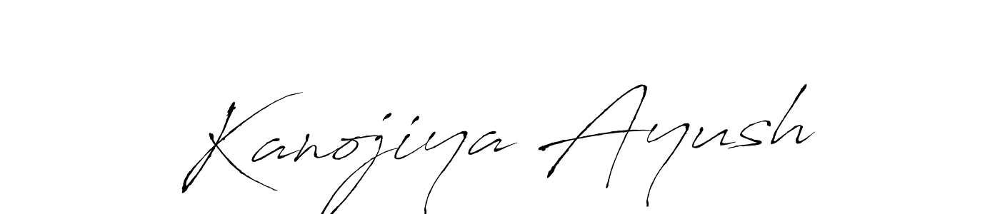 Make a beautiful signature design for name Kanojiya Ayush. With this signature (Antro_Vectra) style, you can create a handwritten signature for free. Kanojiya Ayush signature style 6 images and pictures png