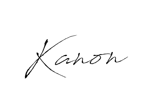 Kanon stylish signature style. Best Handwritten Sign (Antro_Vectra) for my name. Handwritten Signature Collection Ideas for my name Kanon. Kanon signature style 6 images and pictures png