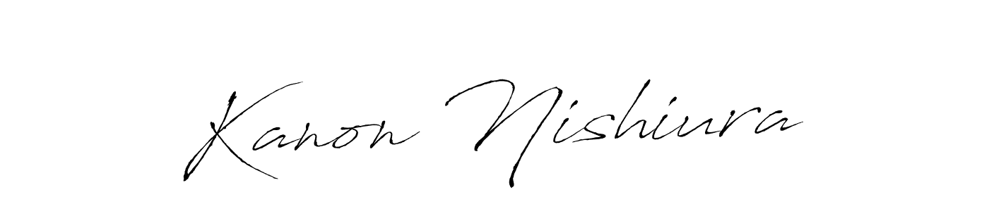 Create a beautiful signature design for name Kanon Nishiura. With this signature (Antro_Vectra) fonts, you can make a handwritten signature for free. Kanon Nishiura signature style 6 images and pictures png