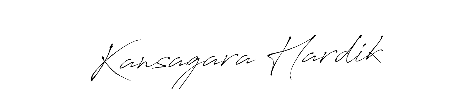 Create a beautiful signature design for name Kansagara Hardik. With this signature (Antro_Vectra) fonts, you can make a handwritten signature for free. Kansagara Hardik signature style 6 images and pictures png