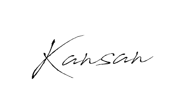 The best way (Antro_Vectra) to make a short signature is to pick only two or three words in your name. The name Kansan include a total of six letters. For converting this name. Kansan signature style 6 images and pictures png