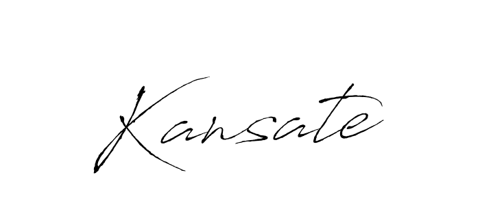 Create a beautiful signature design for name Kansate. With this signature (Antro_Vectra) fonts, you can make a handwritten signature for free. Kansate signature style 6 images and pictures png