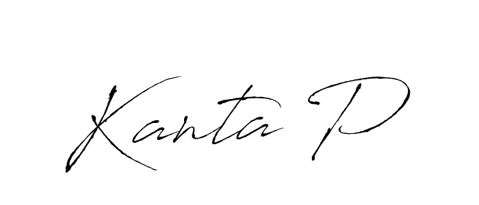 Create a beautiful signature design for name Kanta P. With this signature (Antro_Vectra) fonts, you can make a handwritten signature for free. Kanta P signature style 6 images and pictures png