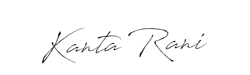 Make a beautiful signature design for name Kanta Rani. Use this online signature maker to create a handwritten signature for free. Kanta Rani signature style 6 images and pictures png