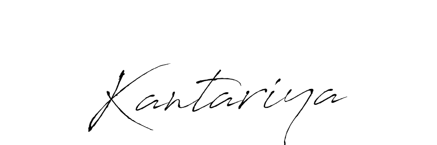 How to make Kantariya signature? Antro_Vectra is a professional autograph style. Create handwritten signature for Kantariya name. Kantariya signature style 6 images and pictures png